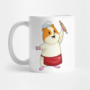 Hamster as Baker with Rolling pin Mug